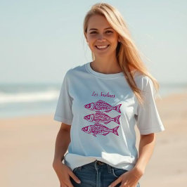 Sardiner-Rosa hawaiian T Shirt