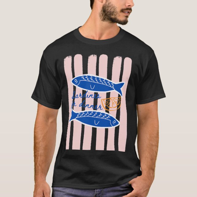 Sardiner till Middag - Sommar T-Shirt (Framsida)