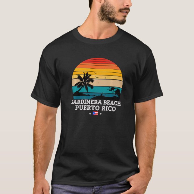 Sardinera Beach Puerto Rico T Shirt (Framsida)