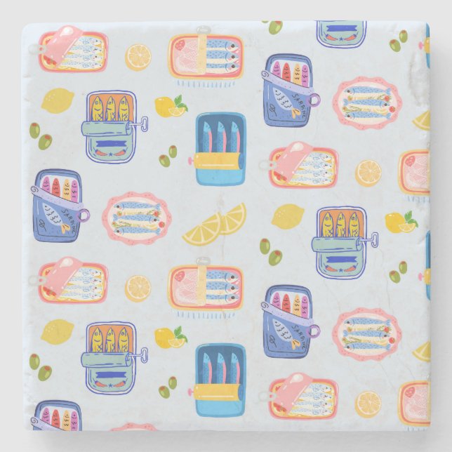 Sardines and Lemons Stenunderlägg (Framsidan)