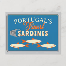 Sardines Greetings Custom Portugal Tinned Fish Vykort