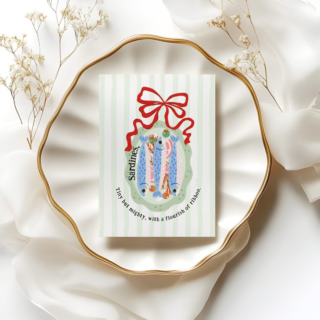 Sardines in a Plate in Red Bow Kitchen Poster (Skapare uppladdad)