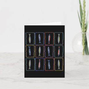 Sardines Tin Fish Tomato Girl Summer Coastal Tinne Kort