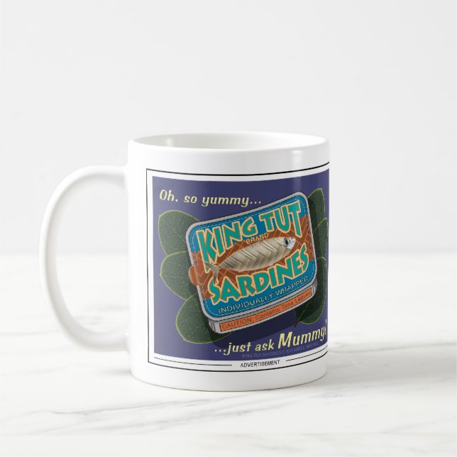 Sardinesmuggen för kung Tut Kaffemugg (Vänster)