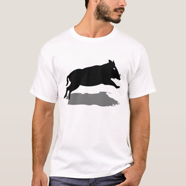 Sardinia Cinghiale - vildsvin (t-skjortan) T Shirt (Framsida)