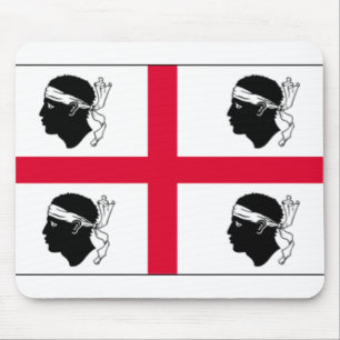 Sardinia flagga Mousepad Musmatta