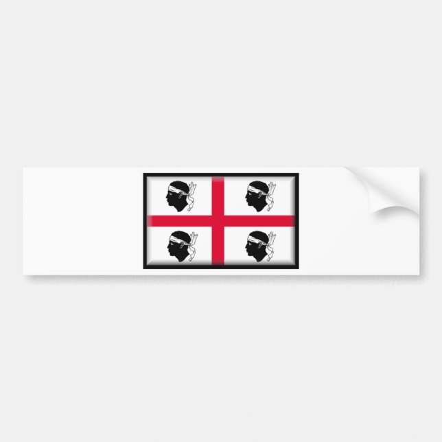 Sardinia (italien) flagga bildekal (Framsidan)