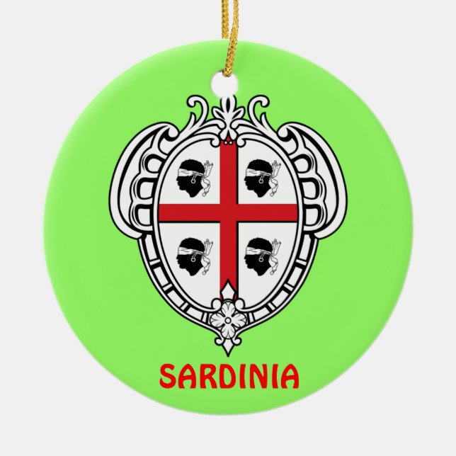 Sardinia* julprydnad julgransprydnad keramik (Framsidan)