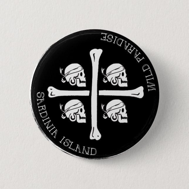 Sardinia vildparadis - klämma fast knapp (Framsida)