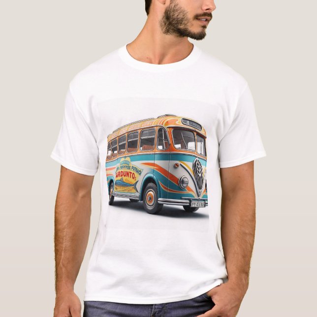 Sardinien buss #2 t shirt (Framsida)