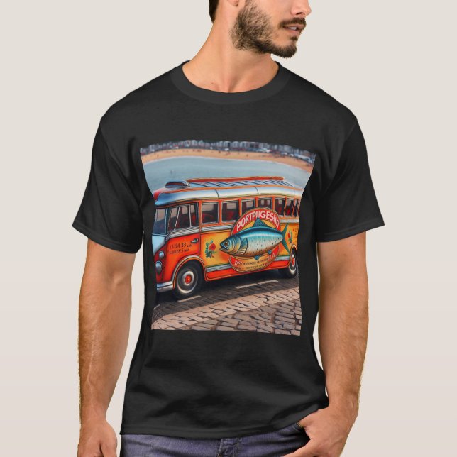 Sardinien buss t shirt (Framsida)