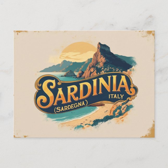 Sardinien - Escape Vykort (Framsida)