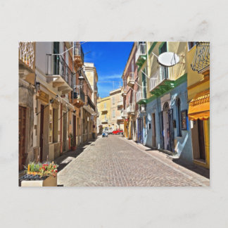 Sardinien - huvudgata i Carloforte Vykort