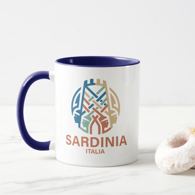Sardinien Italien Mugg (Med munk)