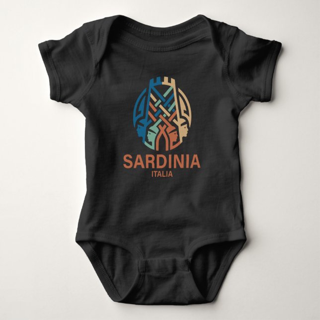 Sardinien Italien T Shirt (Framsida)