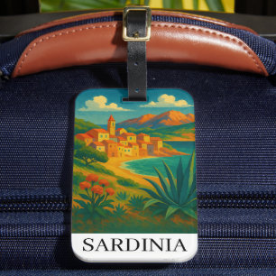 Sardinien Italien VIntage Researbetat Konst Bagagebricka