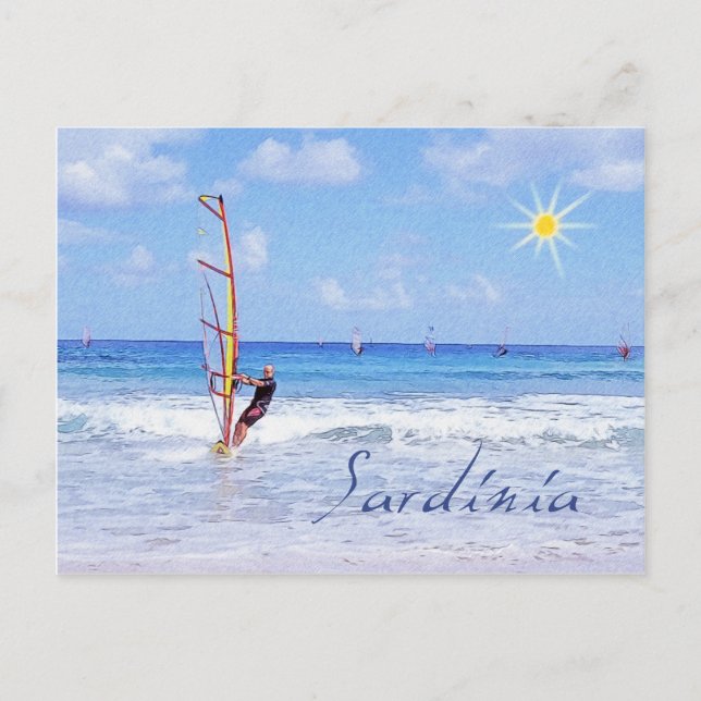 Sardinien,Italien Vykort (Framsida)