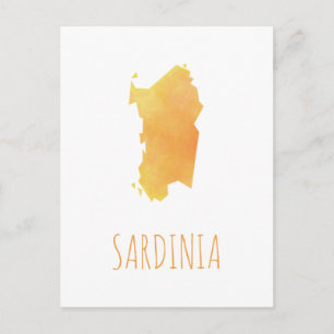 Sardinien Karta Vykort