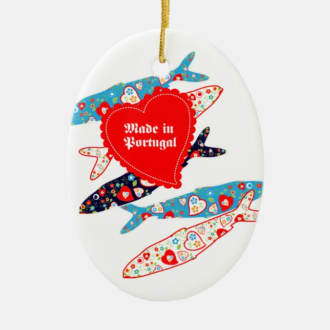 Sardinien Made i Portugal Julgransprydnad Keramik (Framsidan)