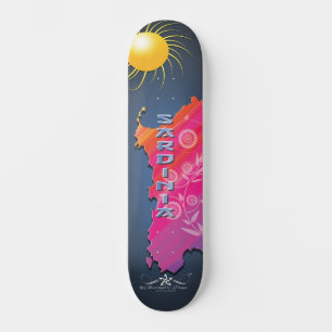 Sardinien Mini Skateboard Bräda 18,5 Cm