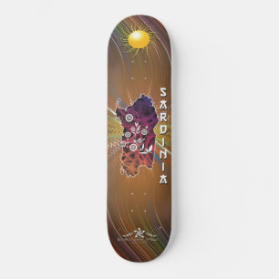 Sardinien Mini Skateboard Bräda 18,5 Cm