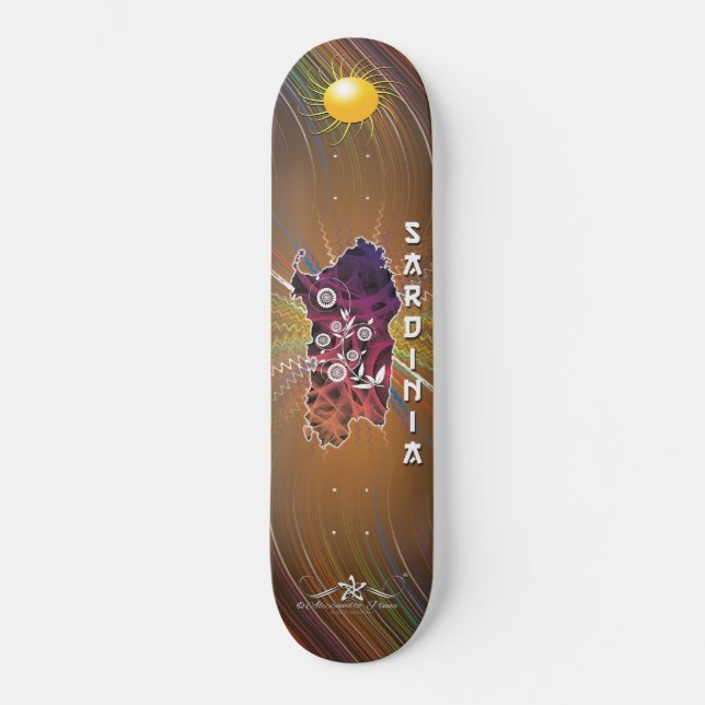 Sardinien Mini Skateboard Bräda 18,5 Cm (Framsida)