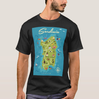 Sardinien poster Sticker T Shirt