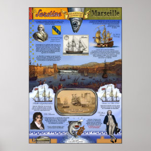 Sardinien som blockerade Marseilles hamn Poster