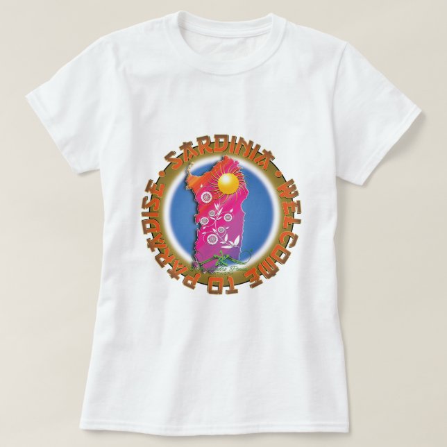 Sardinien T Shirt (Design framsida)