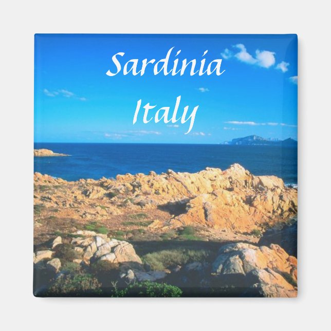 Sardiniens Italien Travel Souvenir Fridge Magnet (Framsidan)