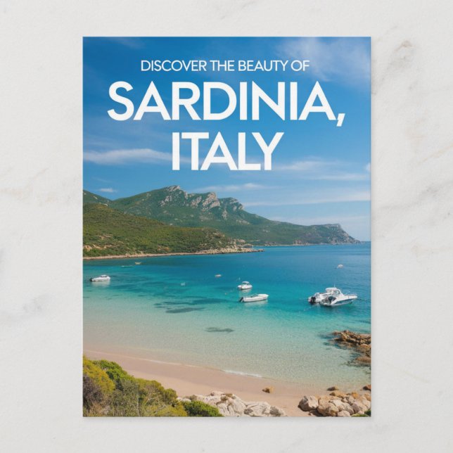 Sardiniens Italien Travel Vykort (Framsida)