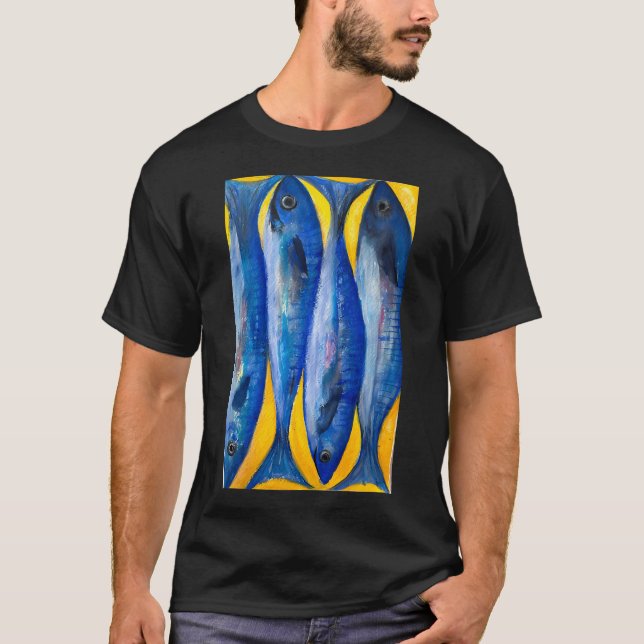 Sardinsk fisk 4 t shirt (Framsida)