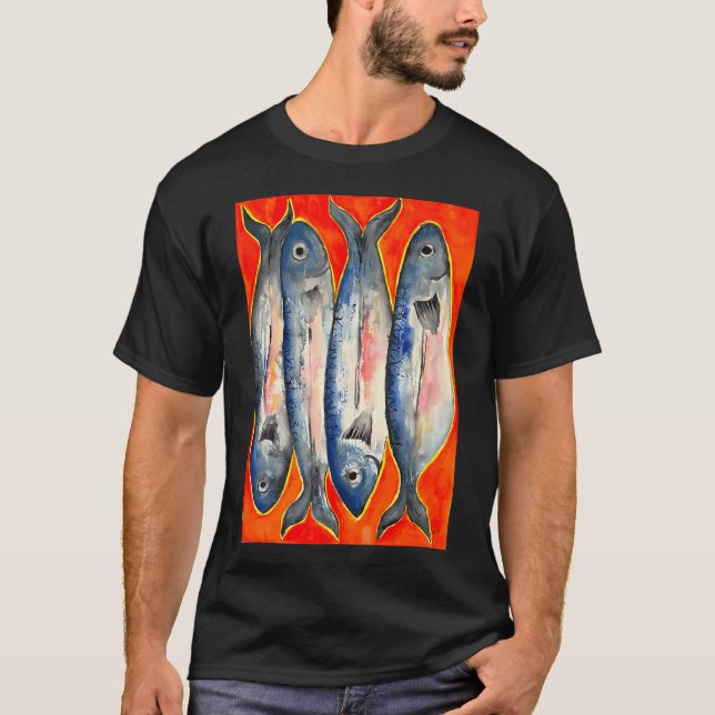 Sardinsk fisk 8 t shirt (Framsida)