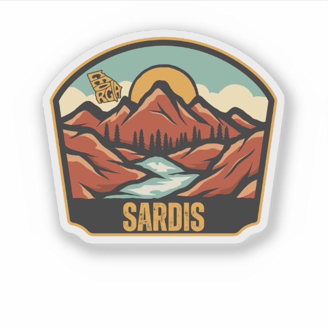 Sardis, Georgia Klistermärken (Framsida)