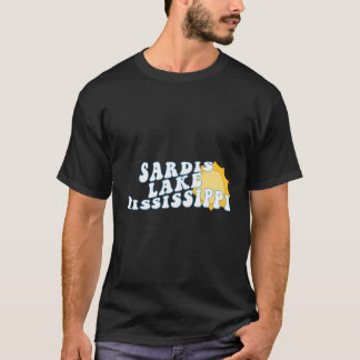Sardis Sjö Mississippi Retro Vågigt Souvenir Vac T Shirt