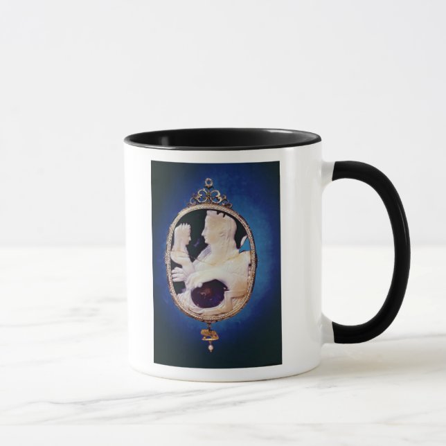 Sardonyx Cameo uthärda profilera av Livia Mugg (Höger)