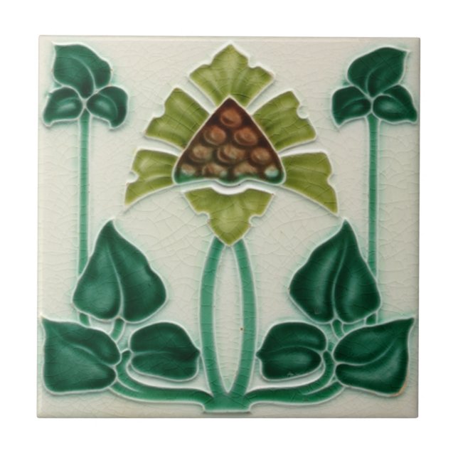 Särdrag Backsplash för art nouveauvintagedesignen Kakelplatta (Framsidan)