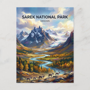 Sarek nationalpark Sverige Vykort