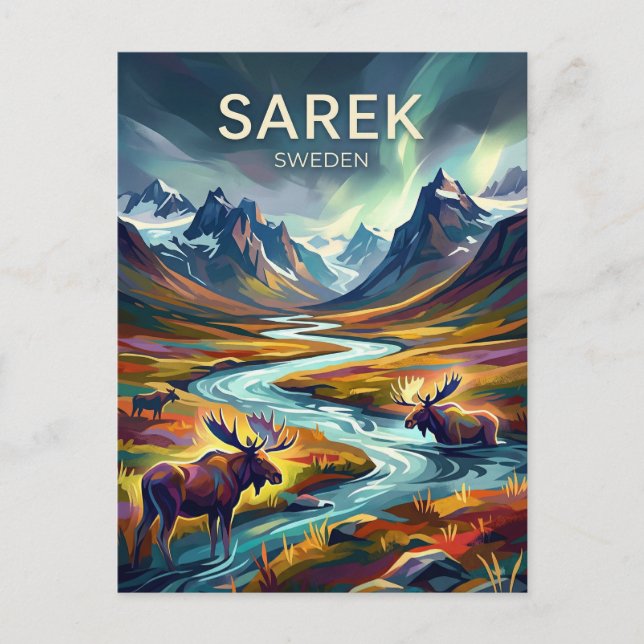 Sarek nationalpark Sverige Vykort (Framsida)