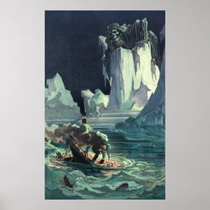 Sargasso Sea Grim Reaper & Sinking of Titanic Poster