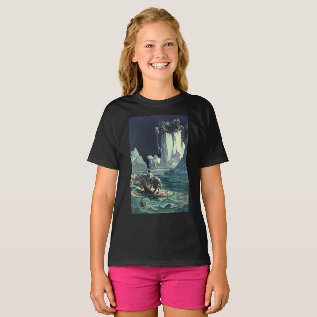 Sargasso Sea Grim Reaper & Sinking of Titanic T Shirt (Hel framsida)
