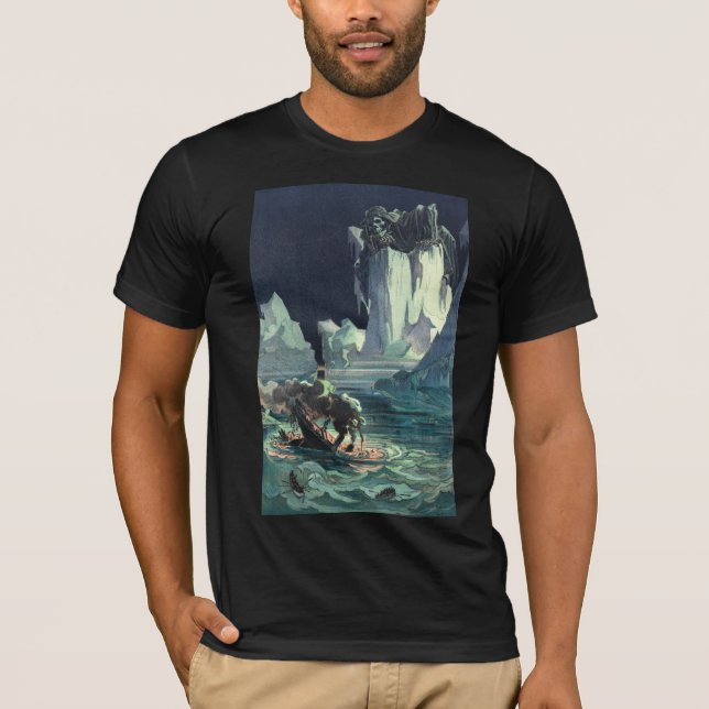 Sargasso Sea Grim Reaper & Sinking of Titanic T Shirt (Framsida)