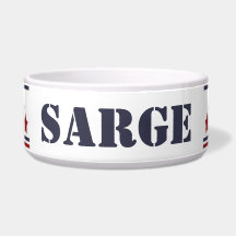 Sarge Patriotic Hund Bowl | REDIGERBART