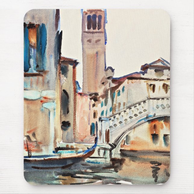 Sargent - A Bridge och Campanile, Venedig Musmatta (Framsidan)