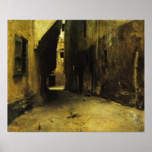 Sargent - A Street in Venedig 1882 Poster