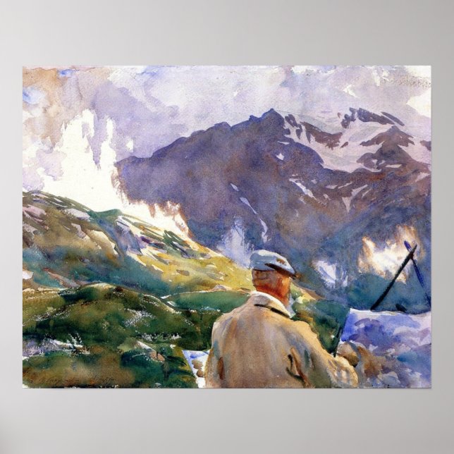 Sargent - Artist in the Simplon 1909 Poster (Framsidan)