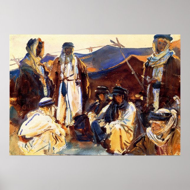 Sargent - Bedouin Camp 1906 Poster (Framsidan)