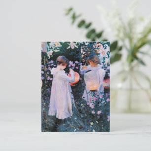 Sargent - Carnation, Lily, Lily Ro Vykort