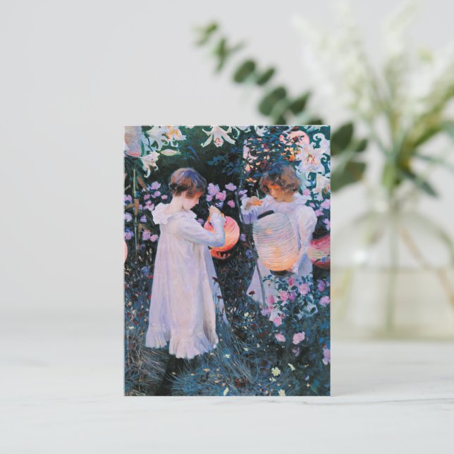 Sargent - Carnation, Lily, Lily Ro Vykort (Stående Fram)