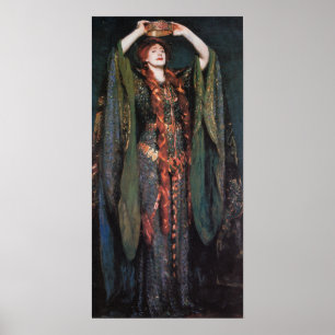 Sargent - Ellen Terry AS Dam Macbeth 1889 Poster